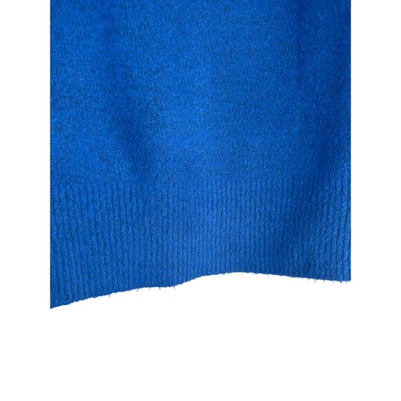 2/$30 ZARA Blue Turtleneck Sweater Small Soft Acrylic Blend Dolman Sleeve Ribbed - Picture 9 of 16